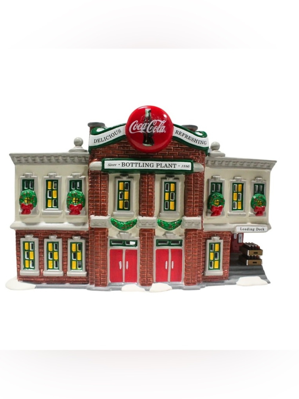 Dept 56 Coca-Cola "Bottling Plant" - 1994 Lighted Snow Village #5469-0